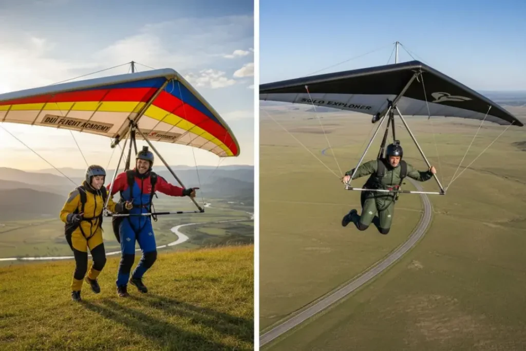 Инструктор или самостоятельный вылет? Сравнение подходов к дельтапланеризму в 2025